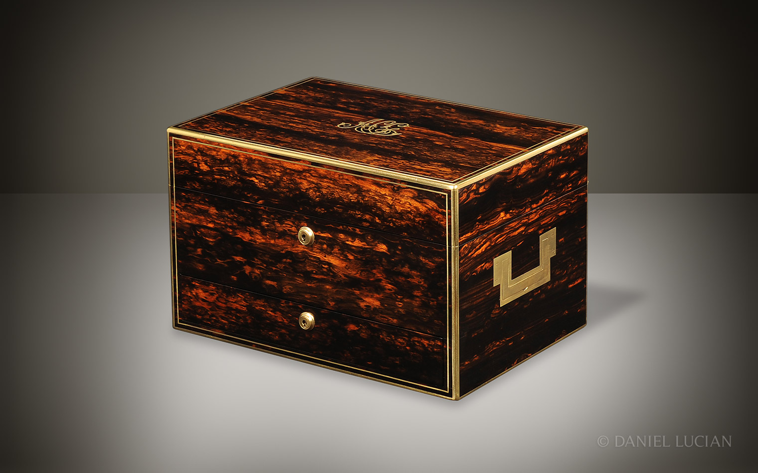 Asprey Antique Jewellery Box in Coromandel