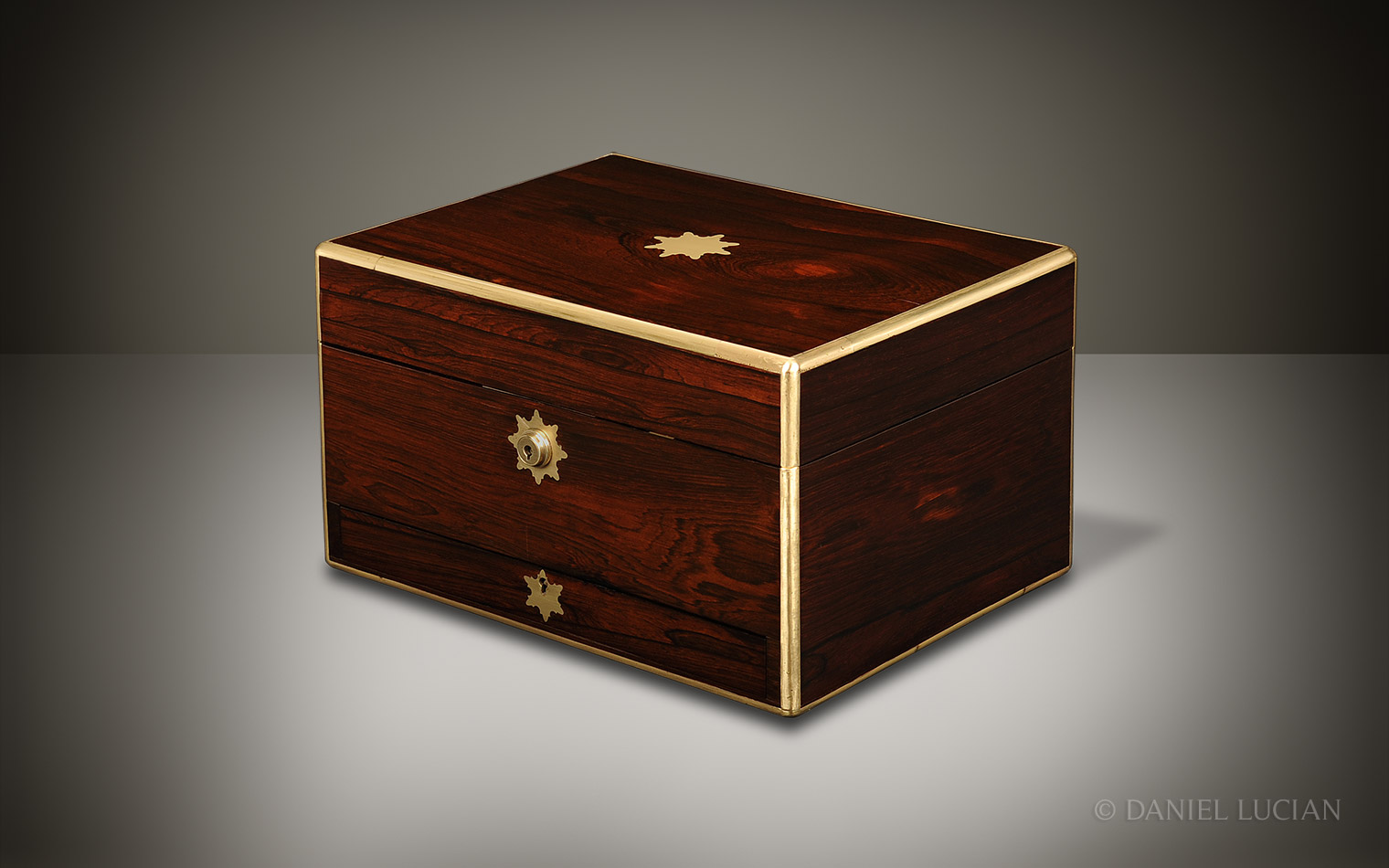 Antique Jewellery Box in Rosewood by William Halstaff