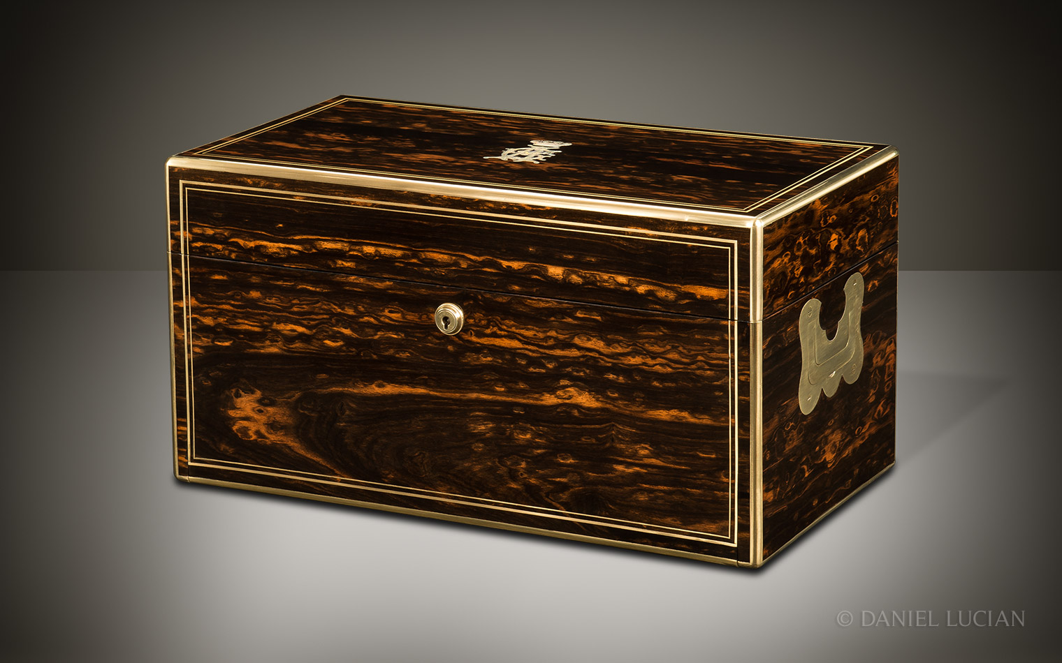 Antique Coromandel Jewellery Box with Concealed Drawers, by William Leuchars