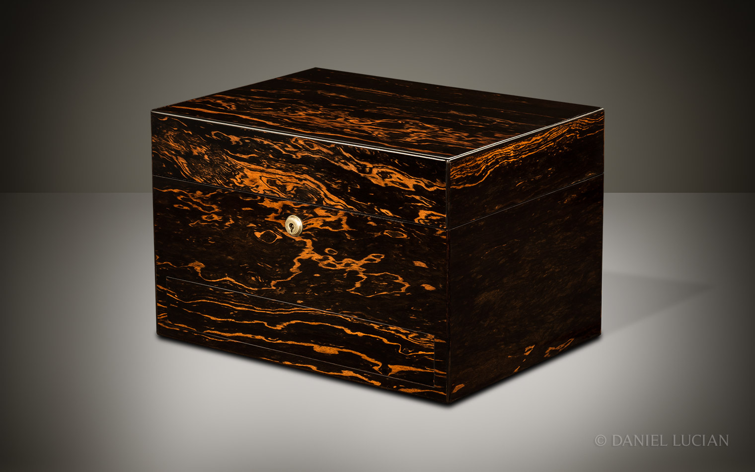 Antique Jewellery Box in Calamander, by George Betjemann & Sons