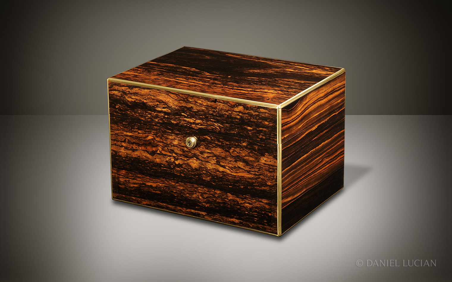 Coromandel Antique Jewellery Box by George Betjemann & Sons