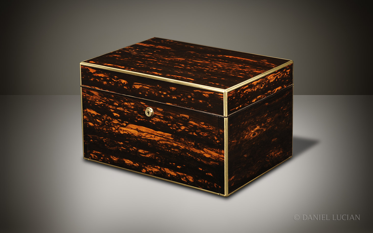 Coromandel Antique Jewellery Box by George Betjemann & Sons