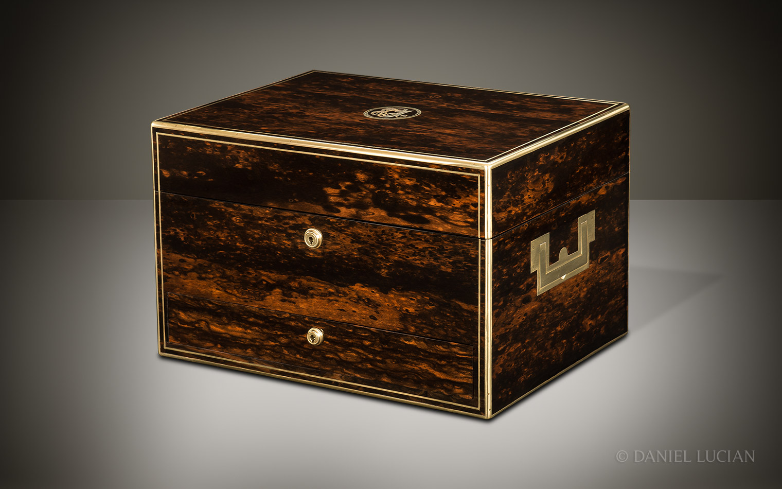 Antique Jewellery Box in Coromandel, by Pittway Brothers