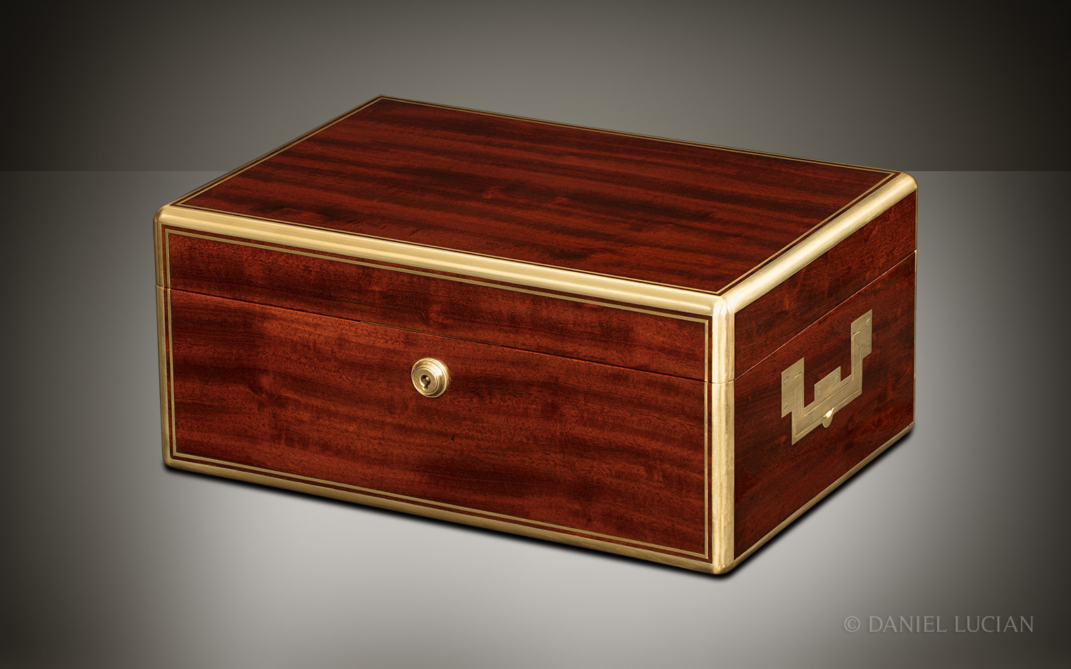 Antique Jewellery Box in Cuban Mahogany, by Edwards