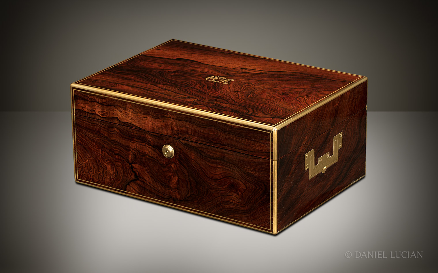 Antique Jewellery Box in Rosewood, by Edwards