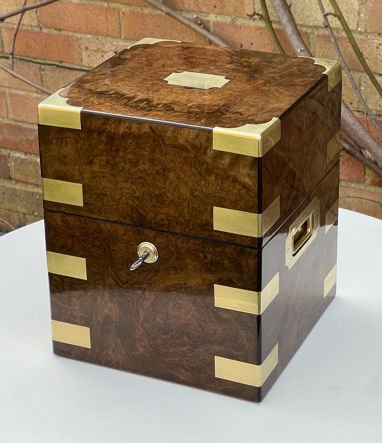 Antique Jewellery Box in Burr Walnut