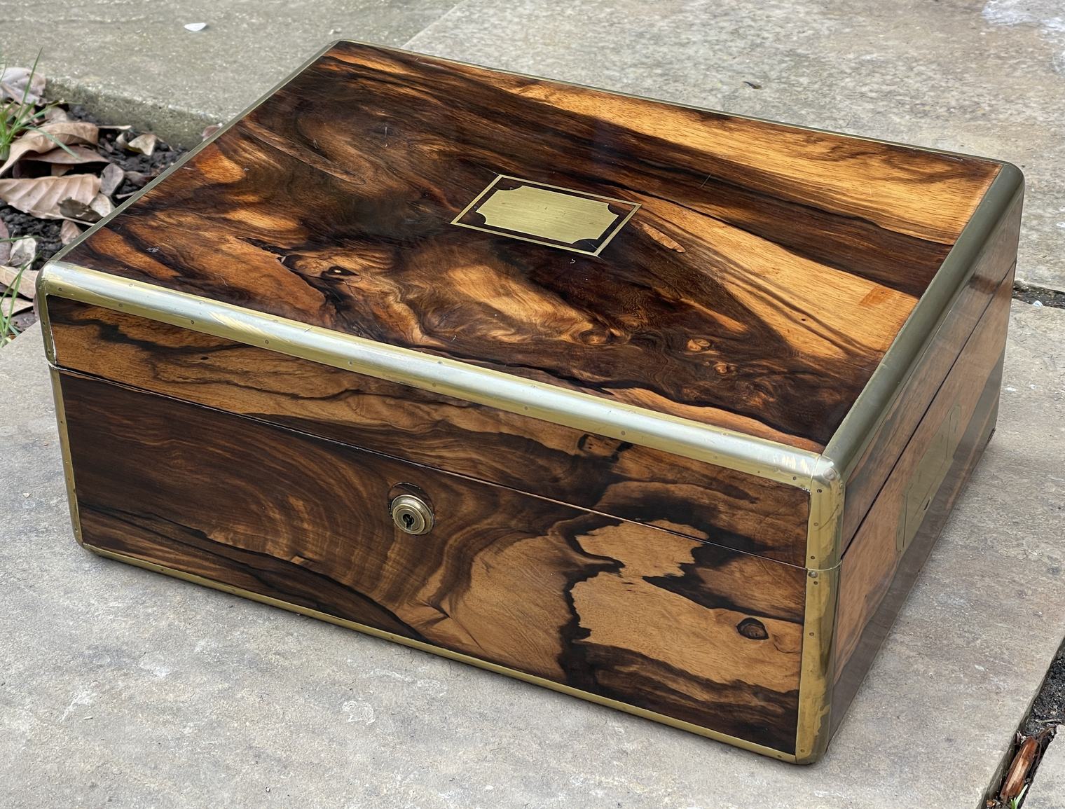 Antique Jewellery Box in Calamander