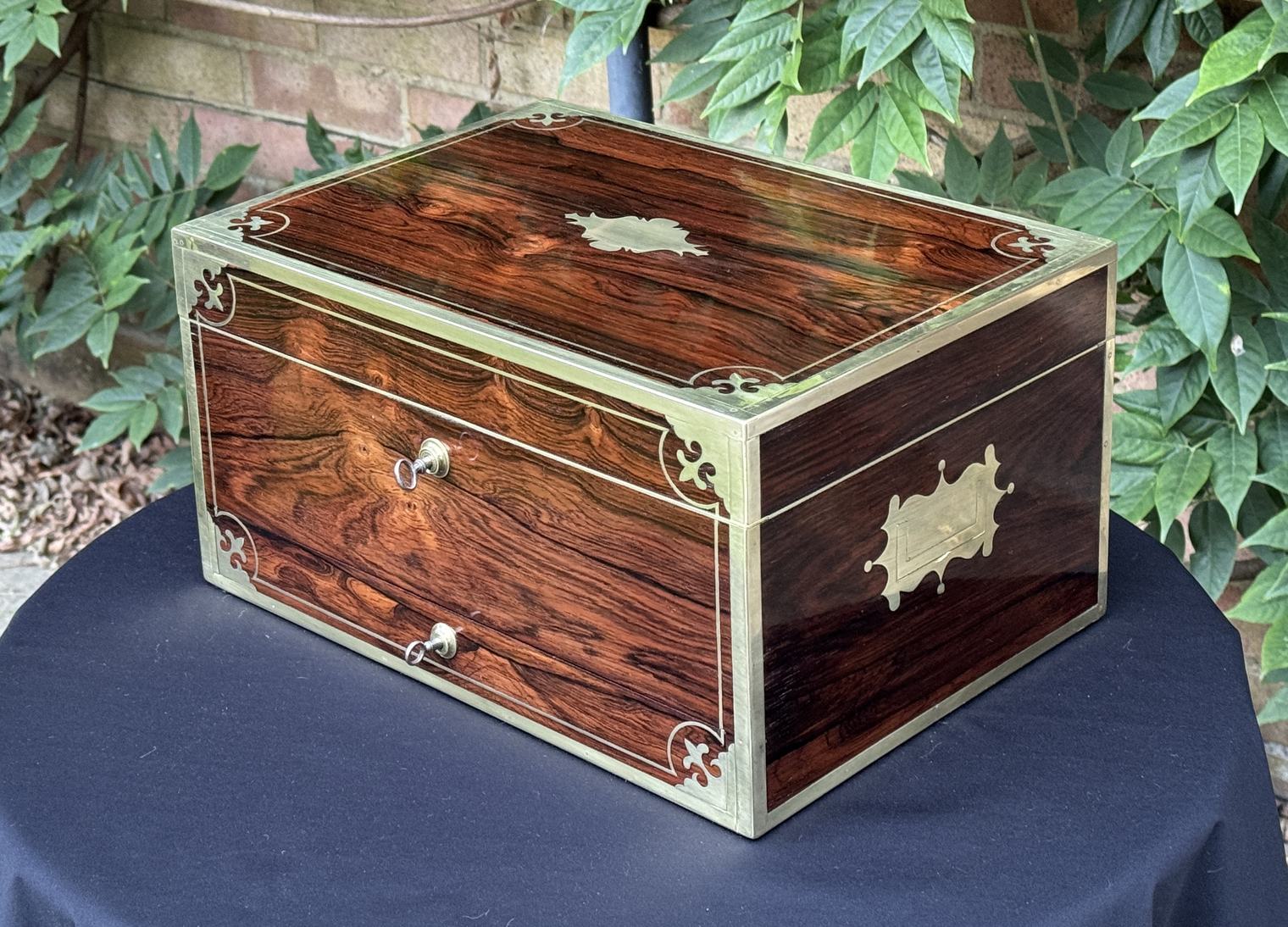 Antique Jewellery Box in Rosewood, by Edwards