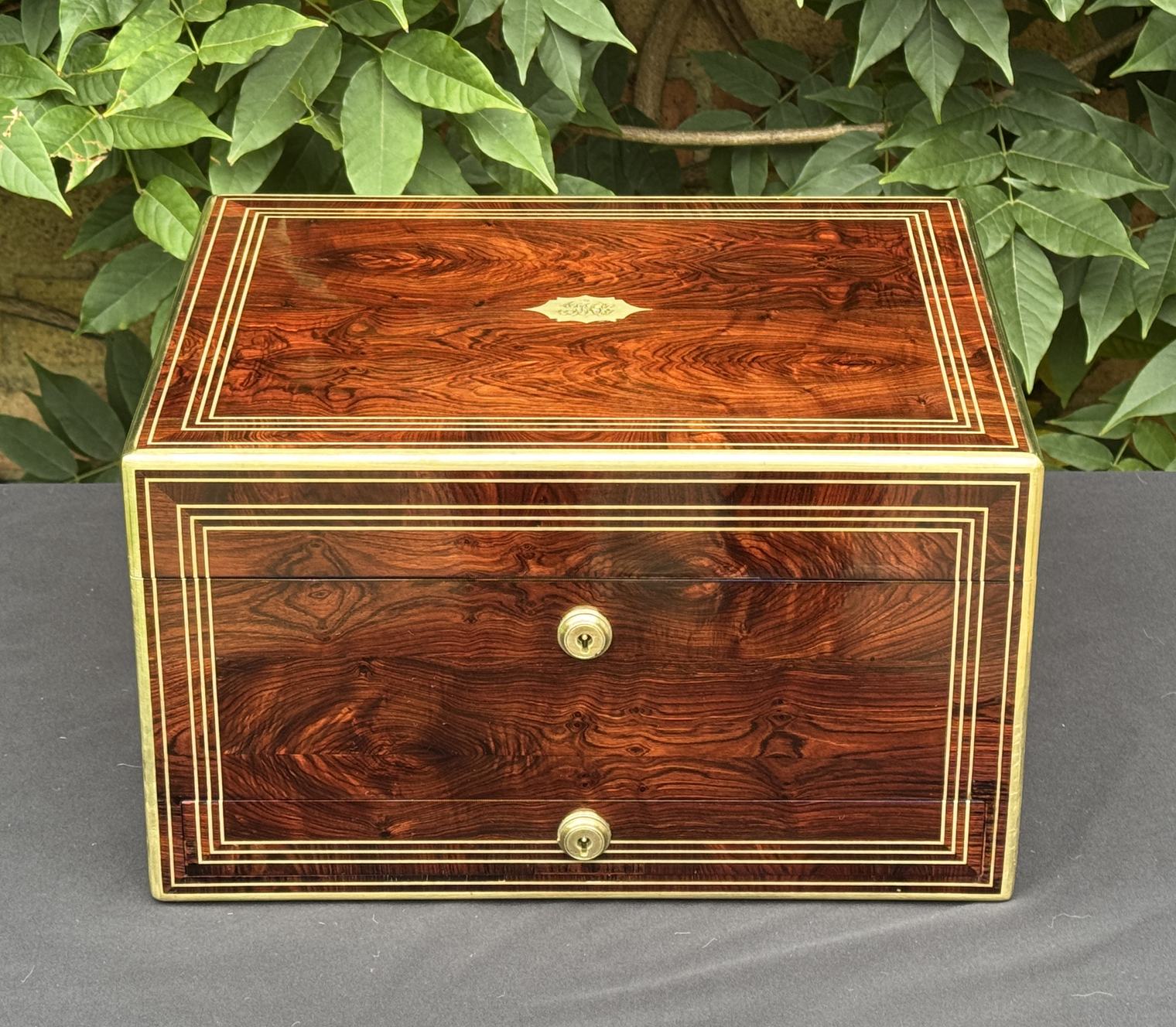 Antique Jewellery Box in Kingwood, by Halstaff & Hannaford