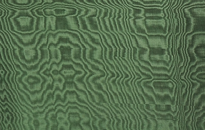 Antique moiré silk lining from a Howell, James & Co. jewellery box.