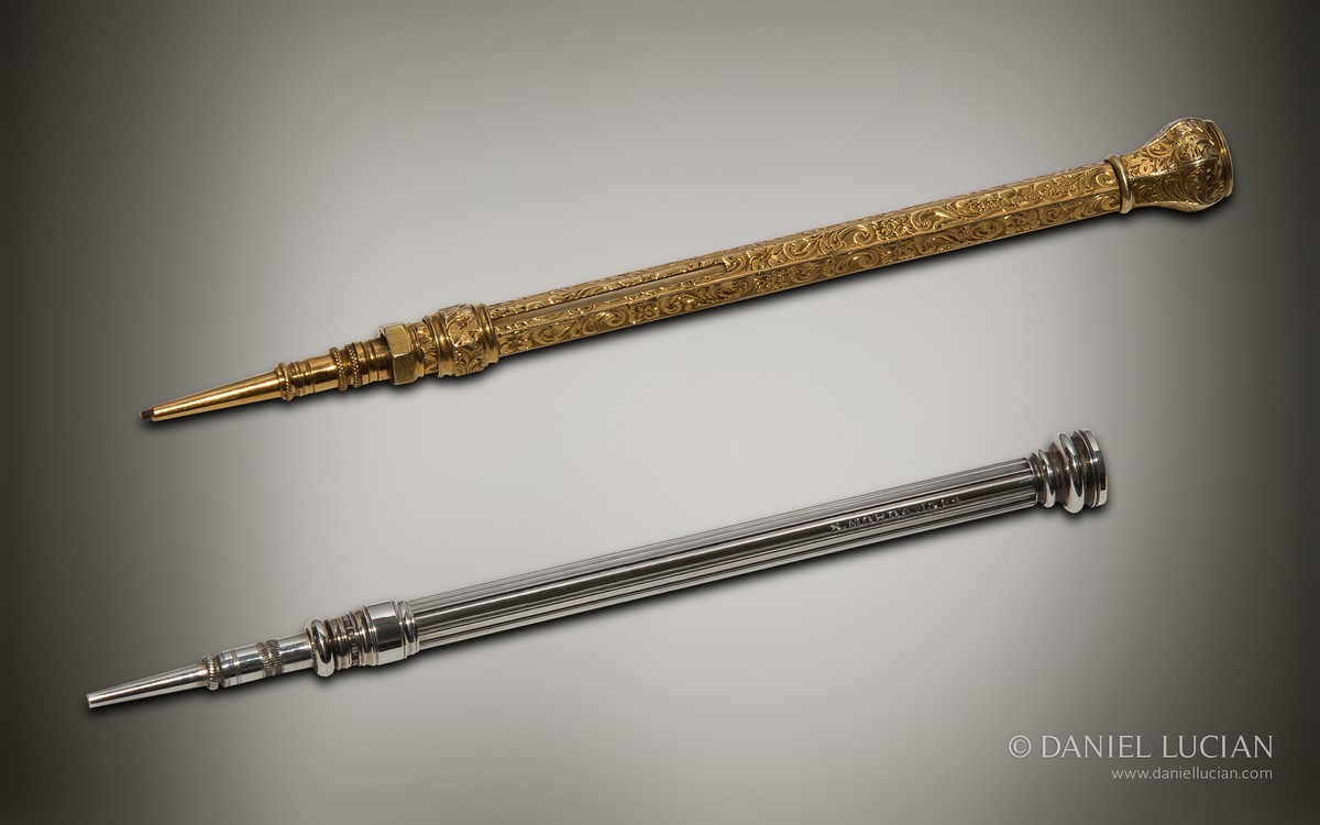 Antique S. Mordan & Co. propelling pencils.