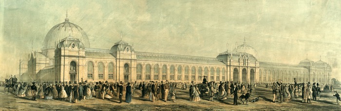 Venue of the International Exhibition of 1862, located in London’s South Kensington.