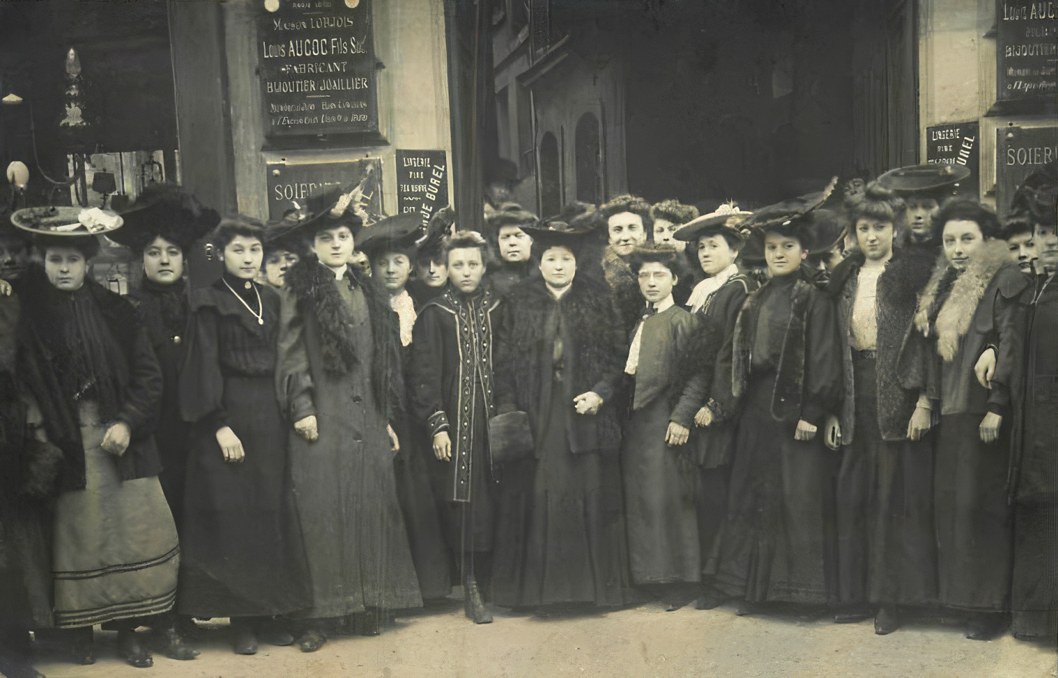 Louis Aucoc Fils shop front at 4 and 6 Rue de la Paix in Paris.